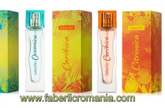 Faberlic România: parfumurile Caraibica, Citronica şi Oceanica